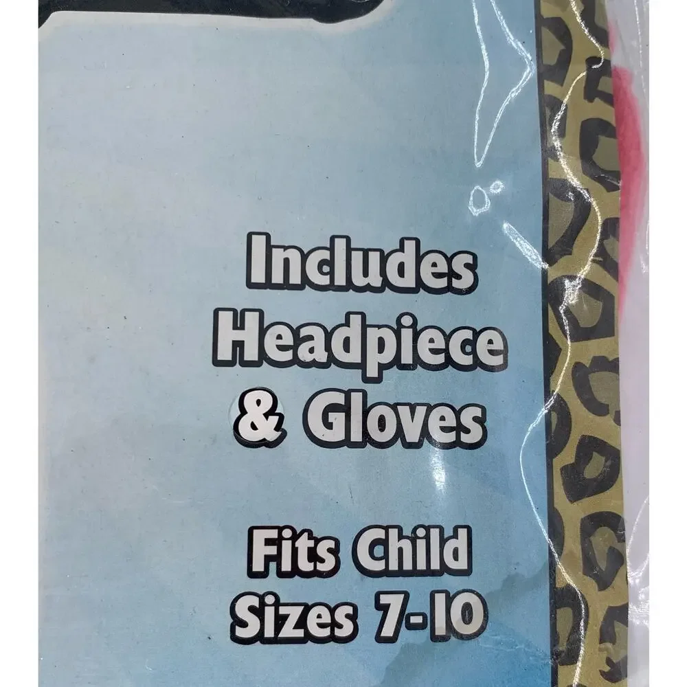 Rasta Imposta Costume Childs Pig Size 7-10 Animal Kits Headpiece Gloves Pink